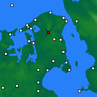 Nearby Forecast Locations - Хиллерёд - карта