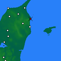Nearby Forecast Locations - Фредериксхавн - карта