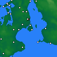 Nearby Forecast Locations - Гентофте - карта