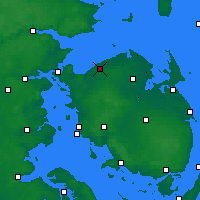 Nearby Forecast Locations - Bogense - карта