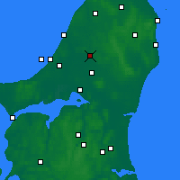 Nearby Forecast Locations - Брённерслев - карта