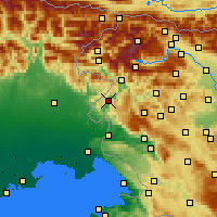 Nearby Forecast Locations - Kanal ob Soči - карта