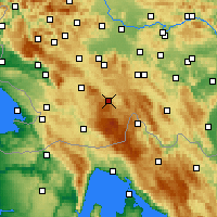 Nearby Forecast Locations - Лошка-Долина - карта