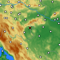 Nearby Forecast Locations - Metlika - карта