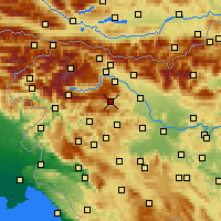 Nearby Forecast Locations - Železniki - карта