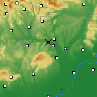Nearby Forecast Locations - Казинцбарцика - карта