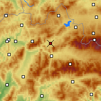 Nearby Forecast Locations - Дольни-Кубин - карта