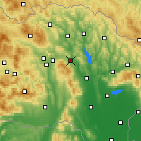 Nearby Forecast Locations - Ганушовце-над-Топлёу - карта