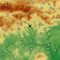 Nearby Forecast Locations - Елшава - карта