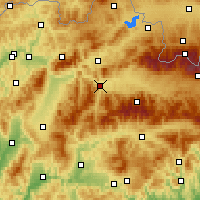 Nearby Forecast Locations - Ружомберок - карта