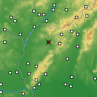 Nearby Forecast Locations - Сеница - карта
