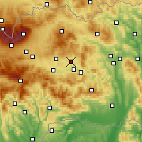 Nearby Forecast Locations - Спишске-Подградье - карта