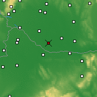Nearby Forecast Locations - Вельки-Медер - карта