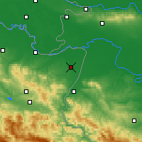 Nearby Forecast Locations - Биелина - карта