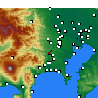 Nearby Forecast Locations - Сагамихара - карта