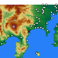 Nearby Forecast Locations - Одавара - карта