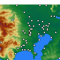 Nearby Forecast Locations - Ниситокё - карта