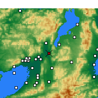 Nearby Forecast Locations - Удзи - карта