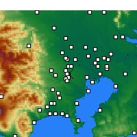 Nearby Forecast Locations - Мусасино - карта