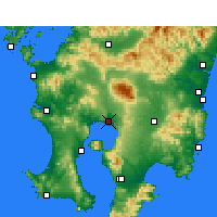 Nearby Forecast Locations - Кирисима - карта