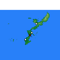 Nearby Forecast Locations - Окинава - карта