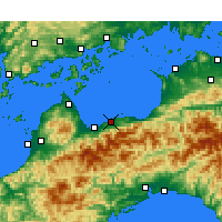 Nearby Forecast Locations - Ниихама - карта