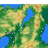 Nearby Forecast Locations - Кусацу - карта