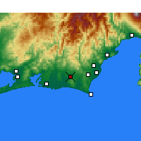 Nearby Forecast Locations - Какегава - карта