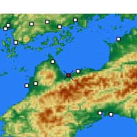 Nearby Forecast Locations - Сайдзё - карта