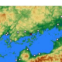 Nearby Forecast Locations - Михара - карта