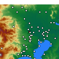 Nearby Forecast Locations - Фудзимино - карта