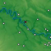 Nearby Forecast Locations - Лез-Андели - карта