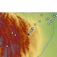 Nearby Forecast Locations - La Angostura - карта