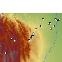 Nearby Forecast Locations - Tiquipaya - карта