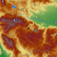 Nearby Forecast Locations - Велинград - карта