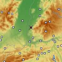 Nearby Forecast Locations - Мюлльхайм - карта