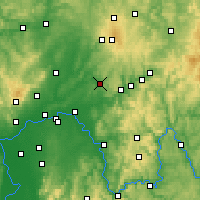 Nearby Forecast Locations - Бюдинген - карта