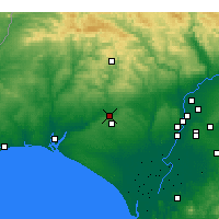 Nearby Forecast Locations - Ла-Пальма-дель-Кондадо - карта