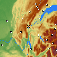 Nearby Forecast Locations - Бельгард-сюр-Вальсерин - карта