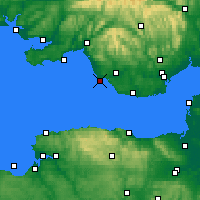 Nearby Forecast Locations - Porthcawl - карта