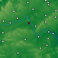 Nearby Forecast Locations - Абингдон - карта