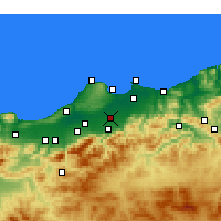 Nearby Forecast Locations - Sidi Moussa - карта