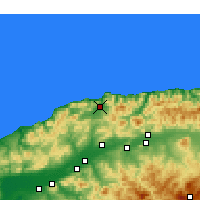 Nearby Forecast Locations - Sidi Akkacha - карта