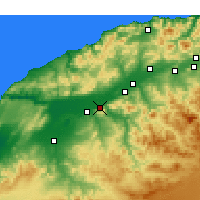 Nearby Forecast Locations - Oued Rhiou - карта