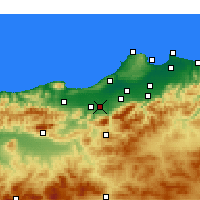 Nearby Forecast Locations - Mouzaïa - карта