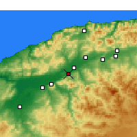 Nearby Forecast Locations - Boukadir - карта