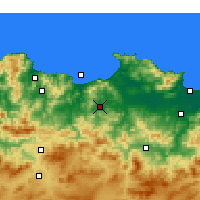 Nearby Forecast Locations - Azzaba - карта