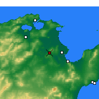 Nearby Forecast Locations - Oued Ellil - карта
