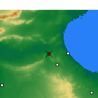 Nearby Forecast Locations - El Hamma - карта