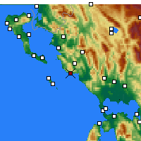 Nearby Forecast Locations - Парга - карта